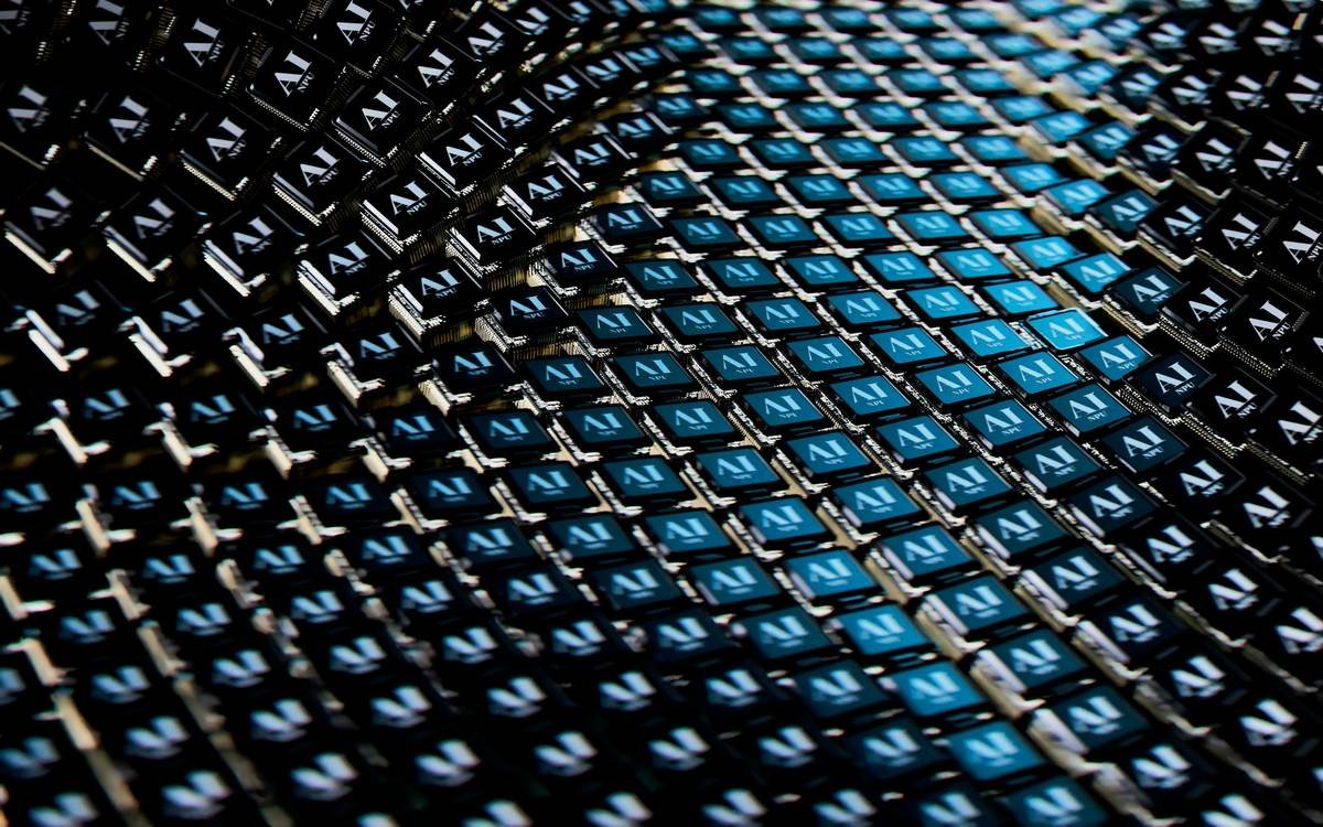AI chip background