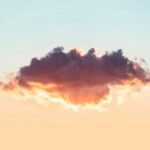 black and orange cloud photo