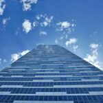 skyscraper and blue sky