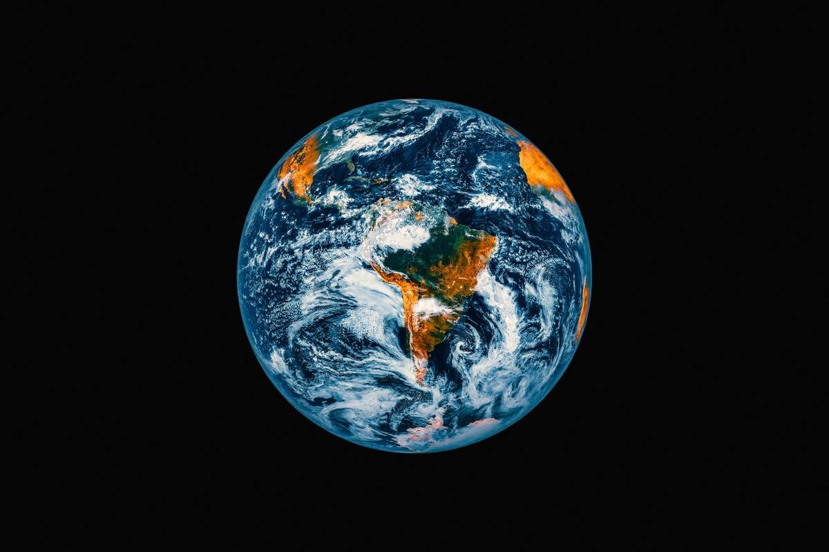South and Central America from space.